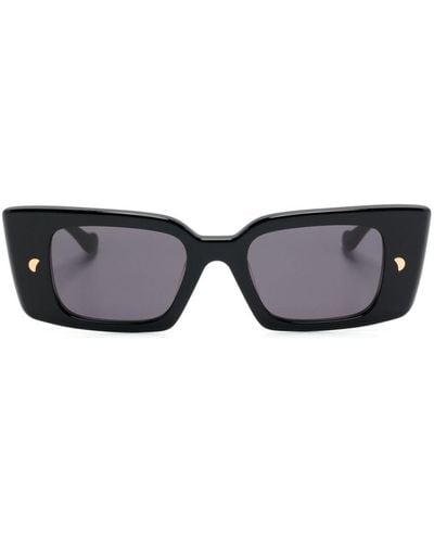 Nanushka Carmel Rectangle-frame Sunglasses - Black