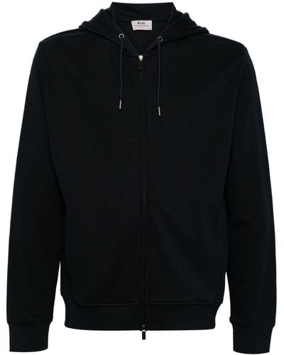 Corneliani Zip-up hooded jacket - Schwarz