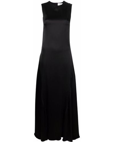 Ami Paris Side-panel Long Dress - Black