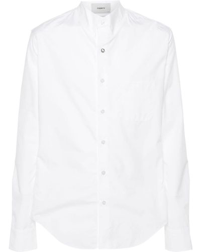 Coperni Logo-button Poplin Shirt - White