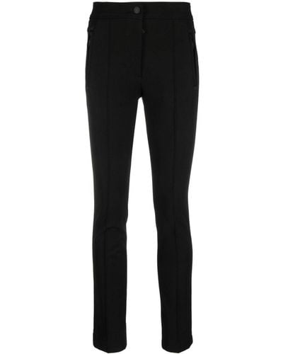 Moncler Logo-patch Mid-rise Trousers - Black