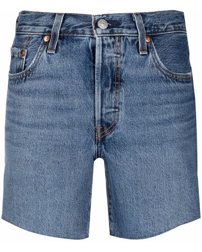 Levi's Pantalones vaqueros cortos de talle alto - Azul