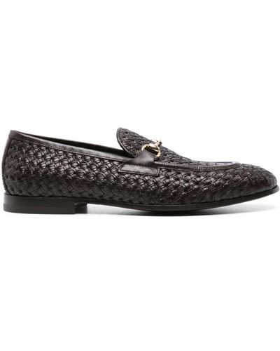 SCAROSSO Alessandro Leather Loafers - Black