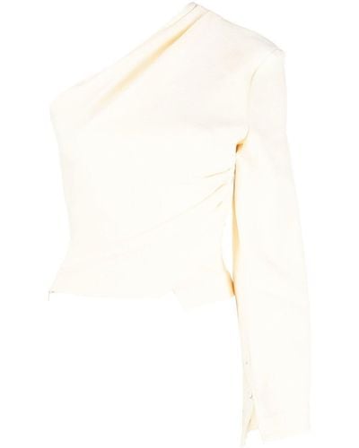 Nanushka Laurine One-sleeve Top - White