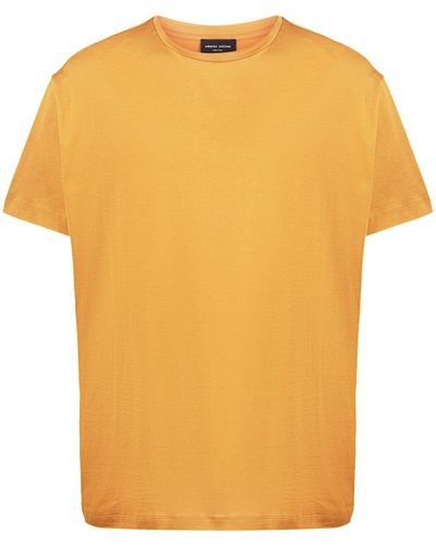 Roberto Collina Plain Cotton T-shirt - Orange