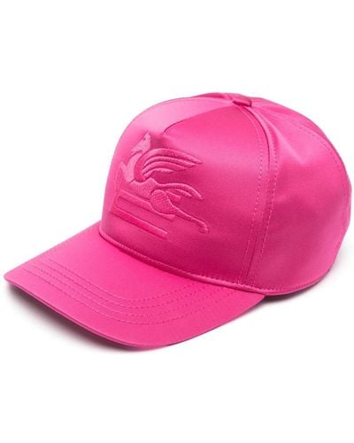 Etro Pegaso-embroidered Baseball Cap - Pink