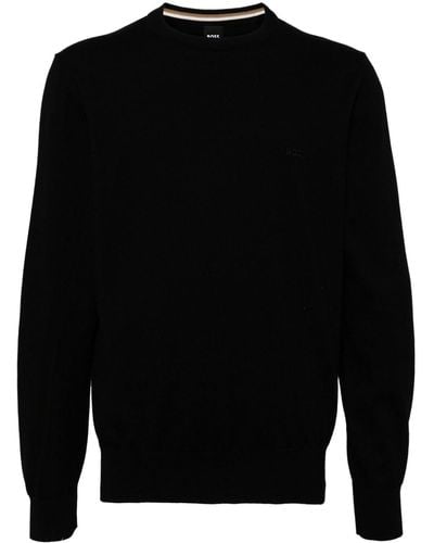 BOSS クルーネック セーター - ブラック