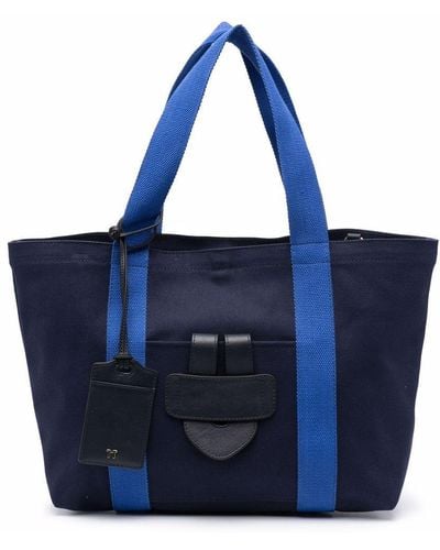 Tila March Bolso shopper Simple con bolsillo - Azul