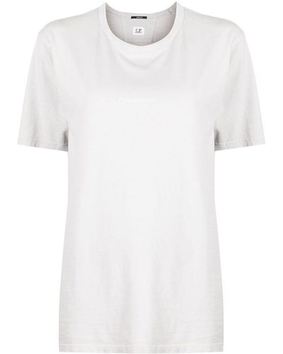 C.P. Company Cotton Logo-print T-shirt - White
