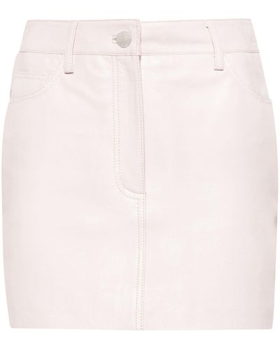 Remain Leather Mini Skirt - Pink