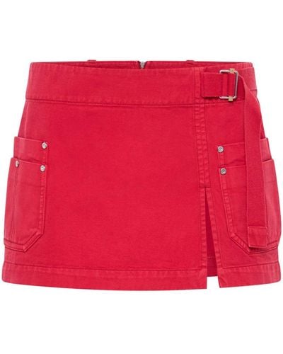 Dion Lee Apron Wrap Miniskirt - Red