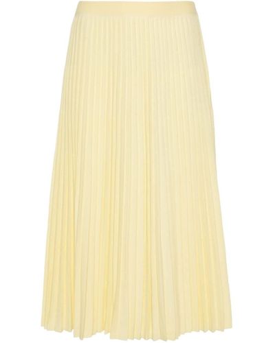 Fabiana Filippi A-line Pleated Skirt - Yellow