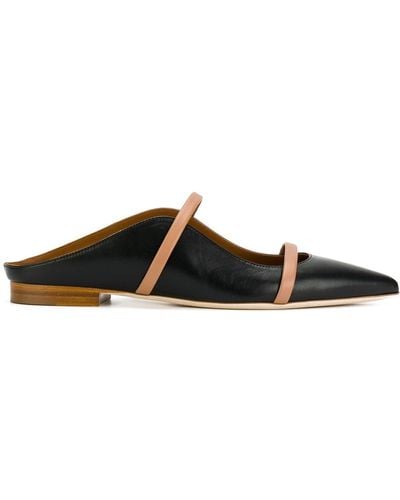 Malone Souliers Zapatos slippers con tiras - Negro