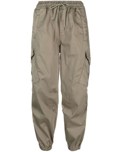 AG Jeans Tapered Drawstring Cargo Pants - Natural