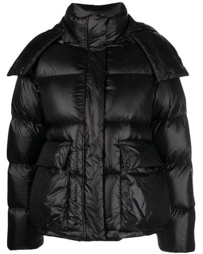 Dorothee Schumacher Padded Quilted Hooded Jacket - Black