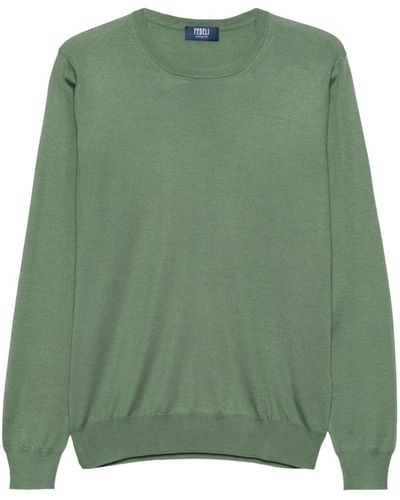 Fedeli Argentina Fine-knit Sweater - Green