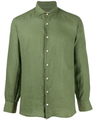 Mc2 Saint Barth Pamplona Linen Shirt - Green