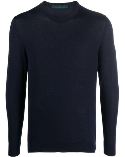 Kiton Long-sleeve Wool Jumper - Blue