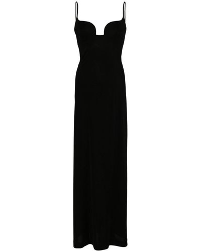 Galvan London Nouveau Bustier Dress - Black