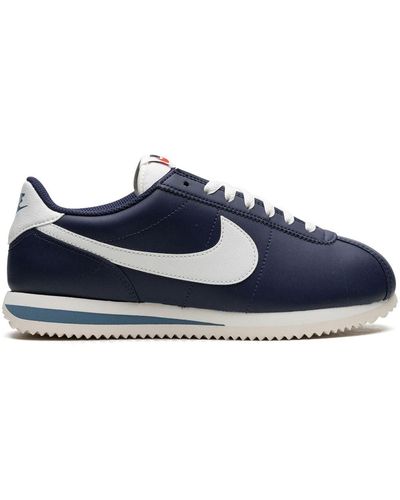 Nike Cortez Leather Sneakers - Blue