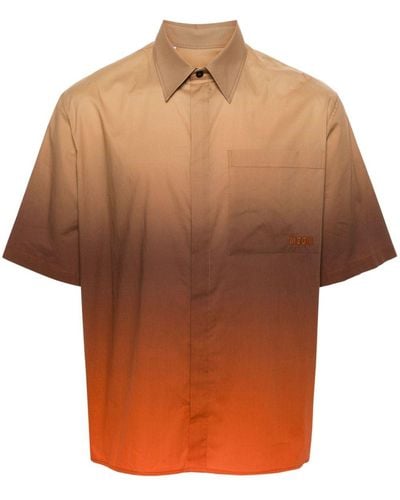 MSGM Camicia con ricamo - Arancione