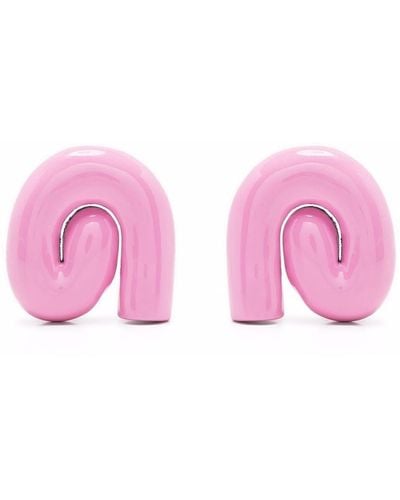 Uncommon Matters Nimbus Chunky-swirl Earrings - Pink