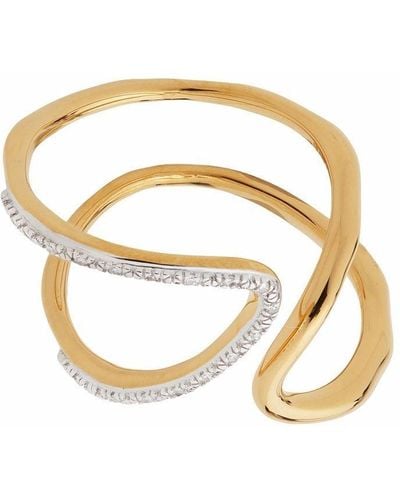 Monica Vinader Riva Asymmetric-design Ring - Metallic