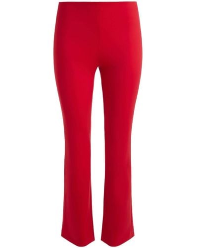 Alice + Olivia Rmp Cropped Bootcut Trousers - Red