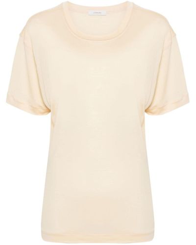 Lemaire Silk crew-neck T-shirt - Neutre