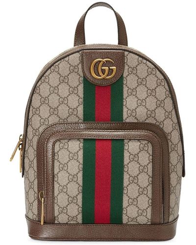 Gucci Ophidia GG Small Backpack - Bruin