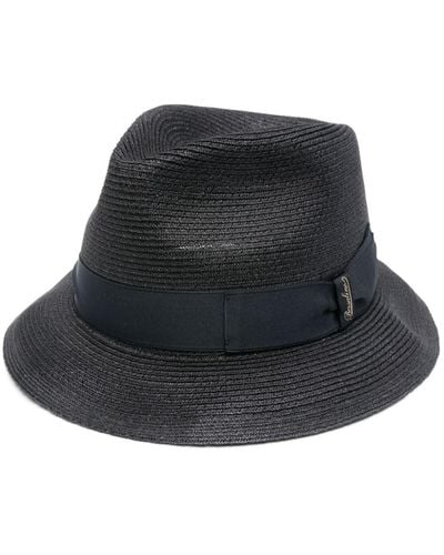 Borsalino Jules Hemp Hat - Black
