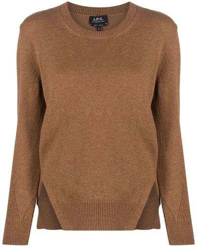 A.P.C. Virgin Wool Sweater - Brown