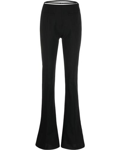 Jacquemus Wool-blend Flared Pants - Black