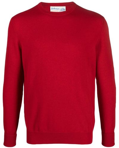Ballantyne Long-sleeved Cashmere Sweater - Red