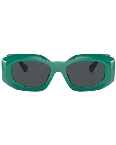 Versace Ve4425u Medusa-plaque Sunglasses - Green