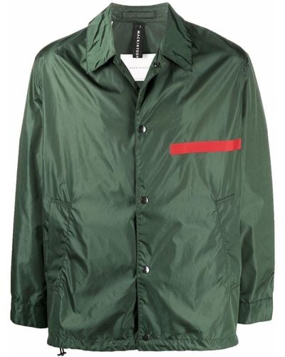 Mackintosh Tape Teeming Shirt Jacket - Green
