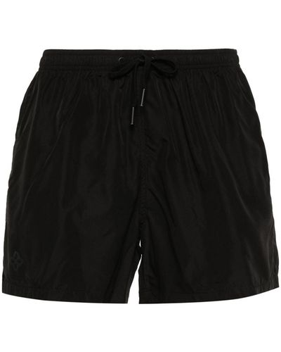 Tagliatore Side-slits Swim Shorts - Black