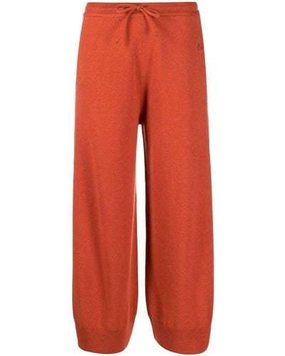 Stella McCartney Pantalones con cordones - Rojo
