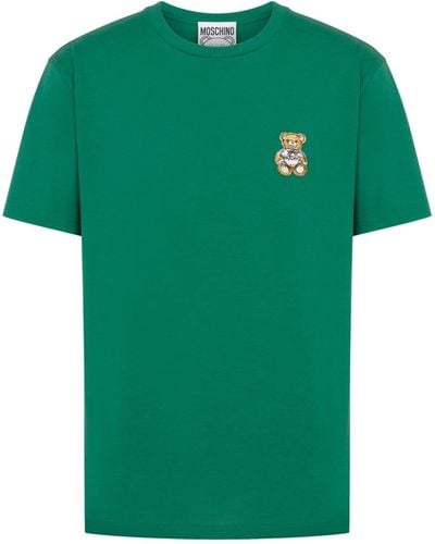 Moschino Teddy Bear-motif Cotton T-shirt - Green