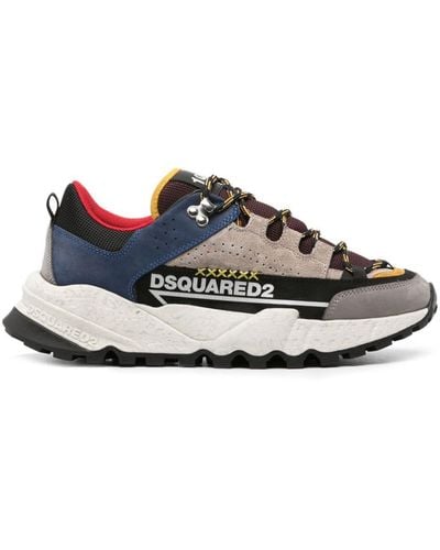 DSquared² Sneakers mit Kontrasteinsätzen - Blau