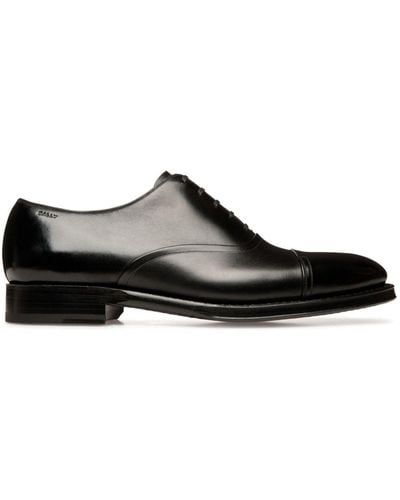 Bally Sadhy Leather Oxford Shoes - Black