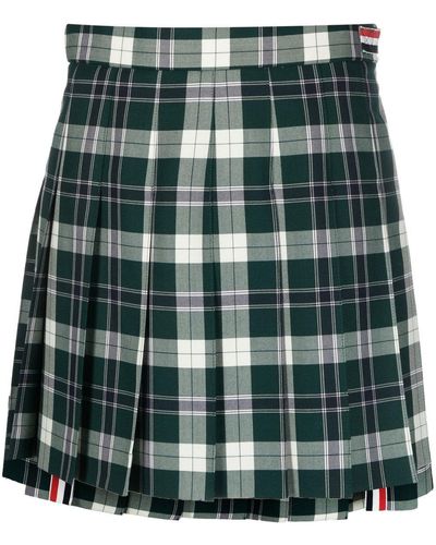 Thom Browne School Uniform Twill ミニスカート - グリーン