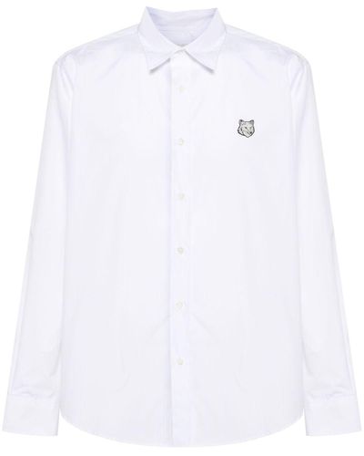 Maison Kitsuné Camicia con applicazione - Bianco