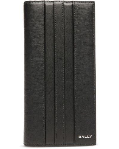 Bally Bi-fold Leather Wallet - Black