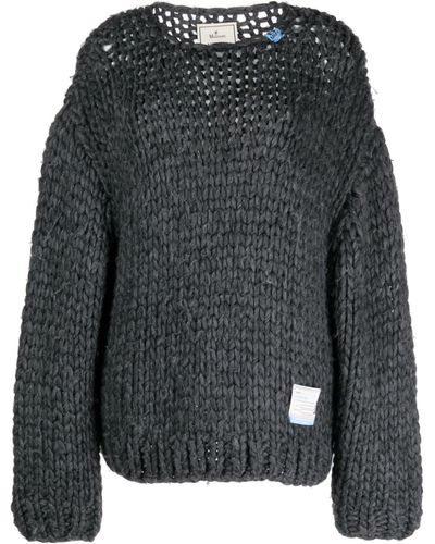 Maison Mihara Yasuhiro Chunky-knit Pullover Sweater - Gray