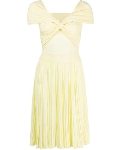 Antonino Valenti Twist-detail Flared Dress - Yellow