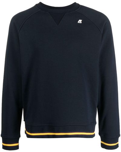 K-Way Sweater Met Logopatch - Blauw