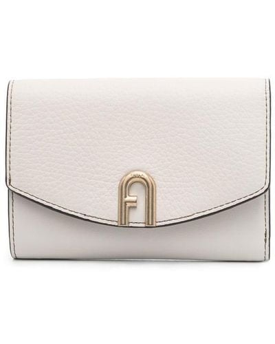 Furla Logo-plaque Leather Wallet - White