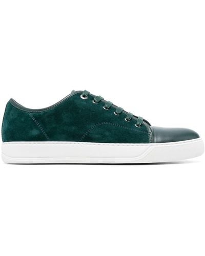 Lanvin Dbb1 Low-top Leather Trainers - Green