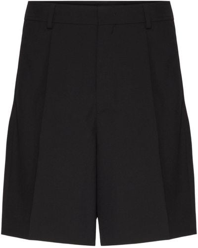Valentino Garavani Wool Bermuda Shorts - Black